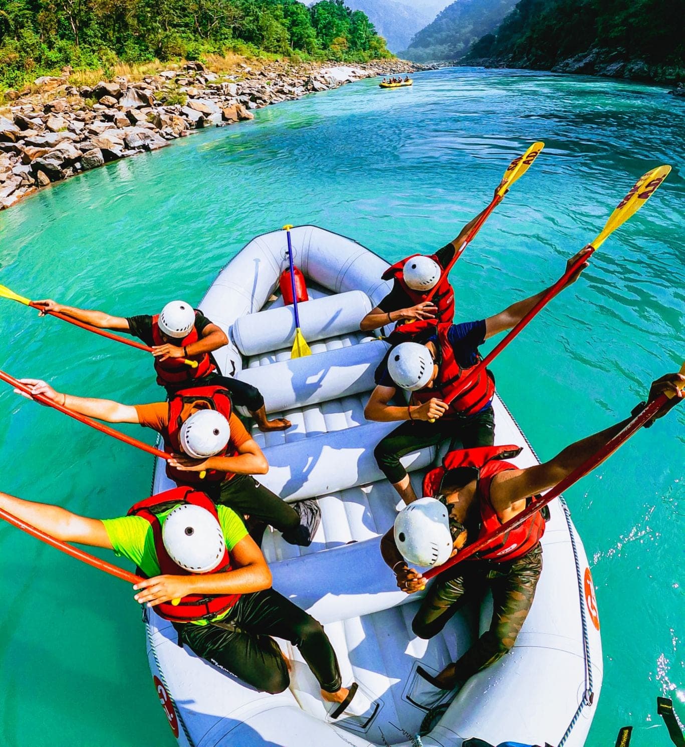 Rafting from Brahampuri to Nim-beach, Rishikesh