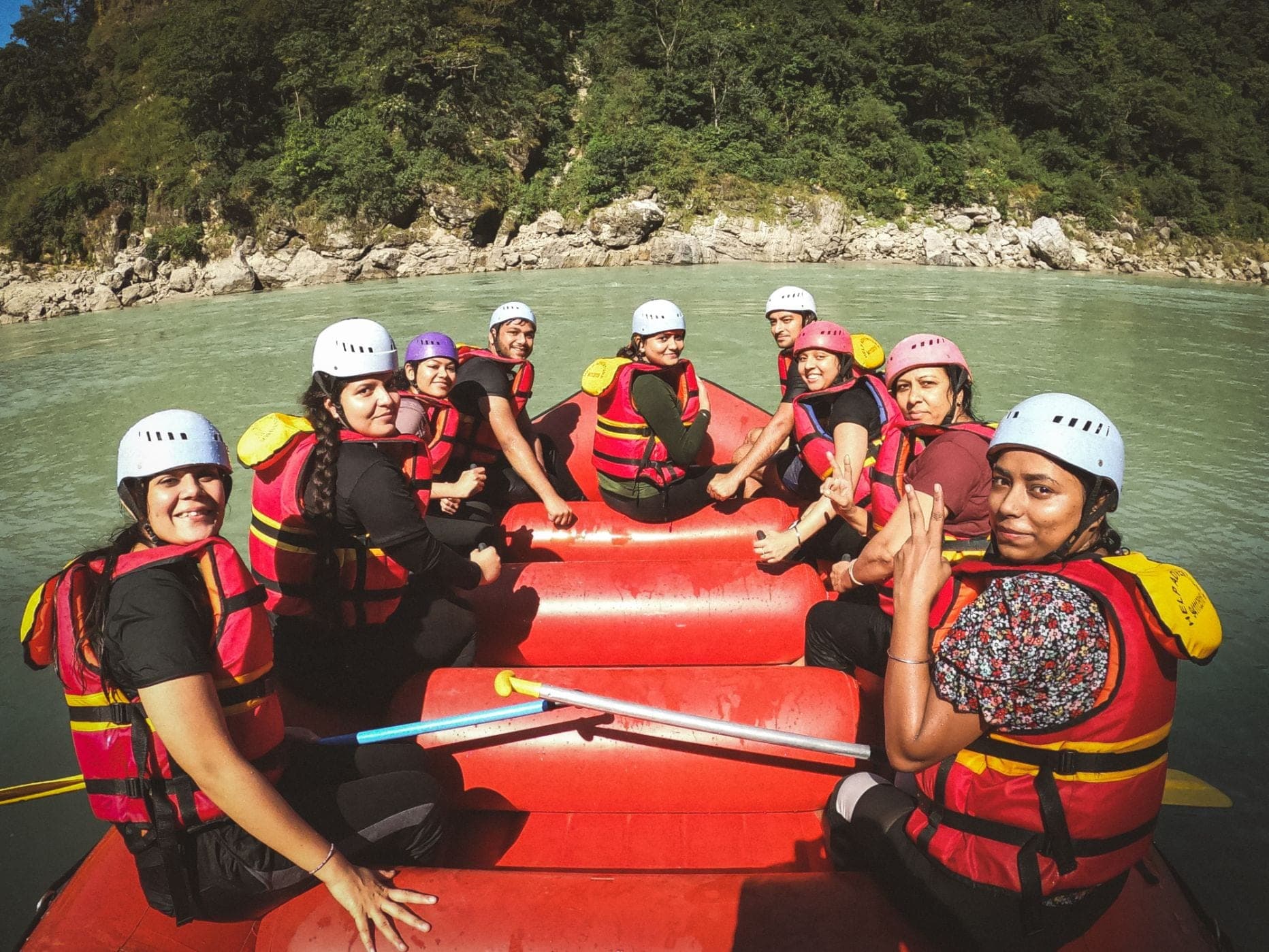 Rafting from Marine drive to Nim Beach Rishikesh