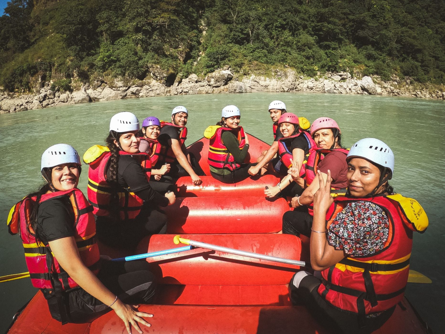 Rafting from Marine drive to Nim Beach Rishikesh